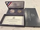 1991 U s  Mint Mount Rushmore Anniversary Two-coin Proof Set  90  Silver Dollar
