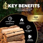 Firewood Central Kiln-dried Pa Oak 16  Splits  38lb  Bold Smoking  Pizza Ovens