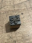 Printing Letterpress Print Block Vintage Small Bird On One Leg  3790 