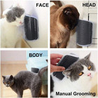 Pet Wall Corner Grooming Brush - Self Groomer For Cats   Dogs - Easy Install