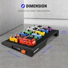 Donner Db-s300 Aluminium Alloy 22  X 13  Effects Pedal Board Pedalboard With Bag