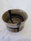 Vintage Brown Tone Glazed Small 2 5  Stoneware Pottery Planter Bowl Chawan