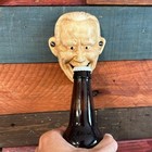 Old White Guy Cast Iron Wall Mounted Bottle Opener  4 5  X 3 5  