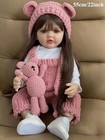22in Lifelike Reborn Baby Girl Doll Full Body Soft Vinyl 55cm Realistic Newborn