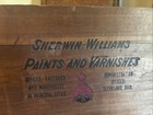 Rare Antique Sherwin Williams Wooden Crate Advertising