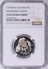 British Virgin Islands 1973-fm Proof Set 5c 10c 25c Ngc Pf68 Pf67 Ultra Cameo