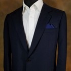 100  Cotton Pre-folded Pocket Square Handkerchief Insert - 2 Point Reversible