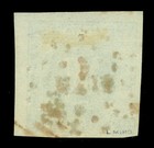 Peru 1858 Coat Of Arms  1d  Blue  Scott   3 Used Vf  huamachuco  Red Postmark