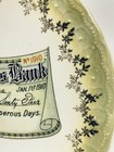 Carnolton Pottery Co  1910 Advertising Plate Green White Gold