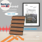 6-piece Wood Slat Acoustic Panels For Stylish Decor And Noise Reduction  3d Text