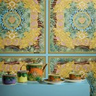 Wallpaper Versace Jungle Animalier Gold Blue Lavender Green Coral 75 Sq Ft Bolt