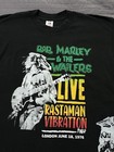Bob Marley And The Wailers Rare Tour 1976 Vintage T-shirt Single Stitch Size L