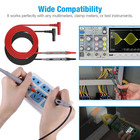 2sets Multimeter Test Leads For Fluke Meter Electrical Alligator Clip Probes 20a