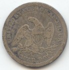 1853 Arrows And Rays Seated Liberty Quarter  Fine