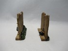 Wee Forest Folk Rustic Fences Complete Set Of 2 Mouse And Cat - Retired Wff