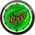 16  Mountain Dew Do The Dew Classic Logo Sign Neon Advertising Clock  green 