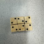 Antique Bovine Hand-carved Bone Dice 1 2  Lot Of 6 Vintage Gaming Collectible A