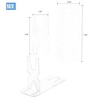 3 Pack Gun Display Stand Handgun Holder Pistol Rack Safe Acrylic Clear Storage