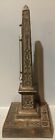 Antique Cast Iron    souvenir  Obelisk Thermometer   81 2 Tall
