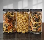 Ljdeals 32 Oz Clear Plastic Jars With Lids  Storage Containers  Wide Mouth Pe   
