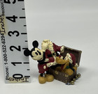 Vintage Disney Mickey Mouse Pluto Santa Suit Figurine Midwest Christmas