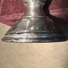 Vintage Sterling Silver Chased Footed Kiddush Cup   1 18 Oz    33 4 Grams