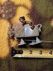 Vintage Louis Marx Co  ramp Walker Toy  bison W hunter 1950s