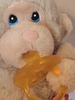 Russ Baby Chee Chee Monkey Tan Plush Pacifier Red White Polka Dot Diaper 6  Toy