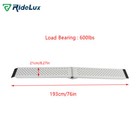 Motorcycle Aluminum Folding Loading Ramp 600 Lbs Atv Utv Tractors Quads 76   8 3 
