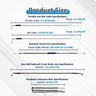 Black Non-abs Extended Handlebar Cable Kit For Harley Softail 08-14 12 -14  Bar