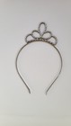 Girls Rhinestone Tiara Headband Silver Crystal Princess Crown Hair Accessories