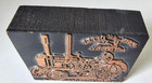 Vintage John Deere Wood Metal Letterpress Advertising Printing Press Block