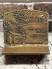 Vintage Abraham Lincoln Metal Bookends Pair Antique Bronze Finish 1916 5in