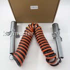 New 15 Ft Dual Pole Coiled Electric Cable W  2 X 12  Leads