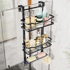 Over The Door Shower Caddy - 3 Tier Adjustable Shower Organizer Hanging With    