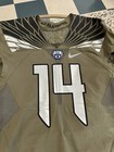 2014 Oregon Ducks Game Worn Used Military Appreciation Spring Game Jersey