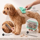 3-in-1 Long Pin Slicker Brush Set For Dogs   Cats  Pet Grooming Kit  Green