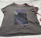 Prince Purple Rain Graphic Short Sleeve T-shirt Gray Size 5x Fits Like 3x