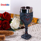 Medieval Double Dragon Wine Goblet - Valentines Dungeons And Dragons Wine Chalic