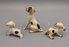 Hagen Renaker Hound Dog  Puppies With Brown Spots -  1 Repair  Pointer Dalmatian