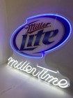 Miller Lite Beer Acrylic Neon Sign Lamp Light