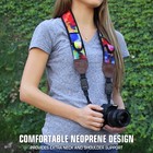 Adjustable Camera Strap W  Cushioned Neoprene   Storage Pockets