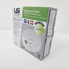 Usi Electric 5304 Hardwired Ionization Smoke And Fire Alarm With Battery Backup