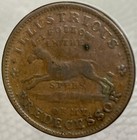 1837 Hard Times Token    i Follow In The Steps Of My Illustrious Predecessor   