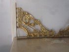 Pair Beautiful Polished Ornate Brass  Heavy Duty Brackets 10 Inch  New Old Stock