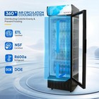 Commercial Glass Door Refrigerator Cooler Soda Beverage Display Merchandiser Bar