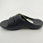 Oofos Ooahh Mens Size 12 Black Beach Walking Outdoor Recovery Slide Sandals