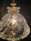Vintage 12  Lead Crystal Cut Glass Boudoir Table Lamp Night Light