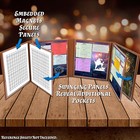 Casematix 8-panel Deluxe Dm Screen     Embossed Faux Leather Game Master Screen