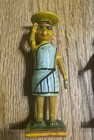 Vtg Hand Painted Wooden Indian Dolls Figurines  Men   Woman Folk Art 3    Tall